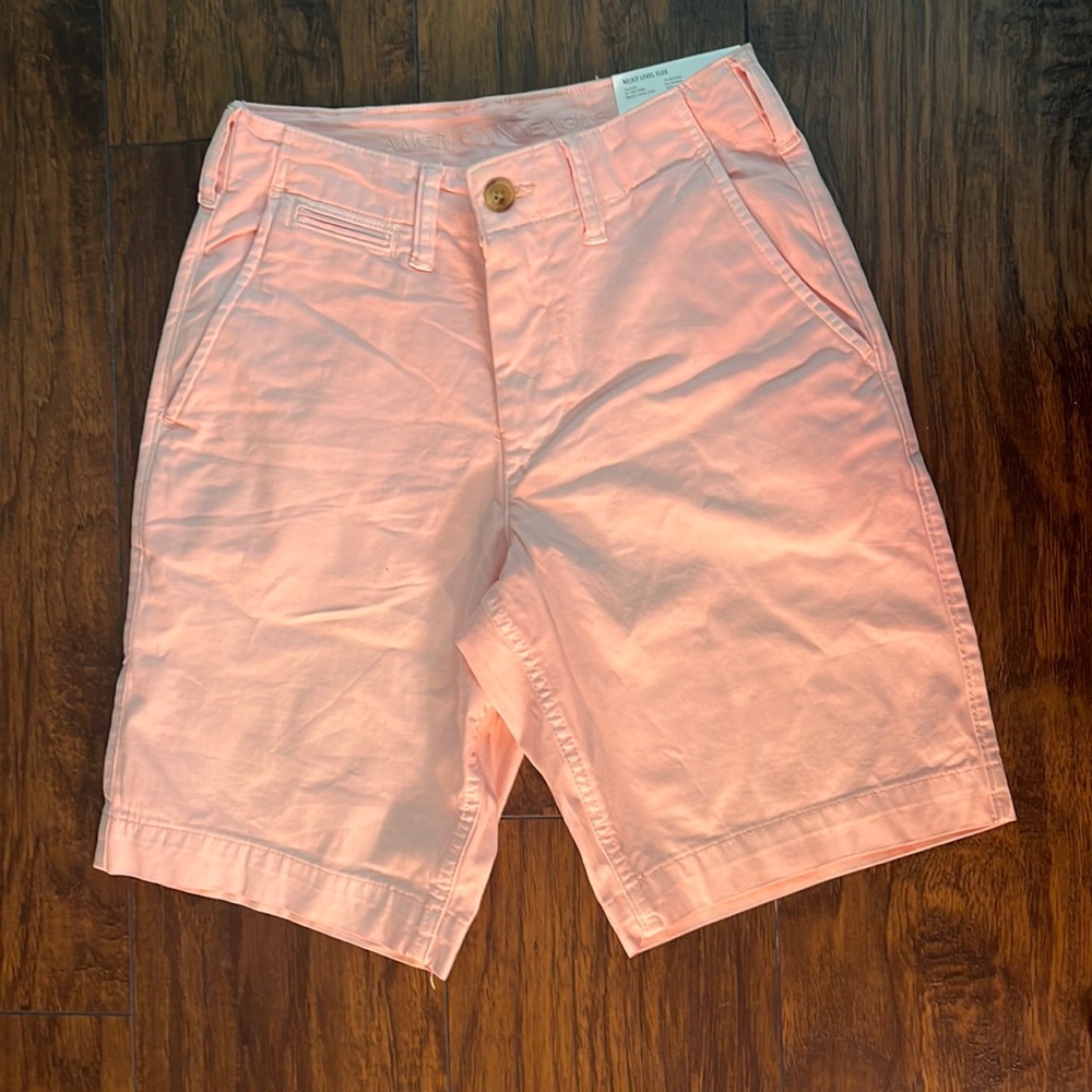 Pink Shorts, Classic at the Knee, Next Level Flex